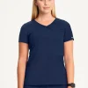 (PH) Infinity Women's Mock Wrap Solid Scrub Top - 2625A - Image 2