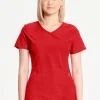 (PH) Infinity Women's Mock Wrap Solid Scrub Top - 2625A - Image 4