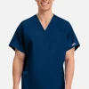 (PH) Unisex V-Neck 1 Pocket Solid Scrub Top - 4777 - Image 4