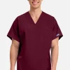 (PH) Unisex V-Neck 1 Pocket Solid Scrub Top - 4777 - Image 8