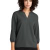 (PH) Mercer+Mettle® Women's Stretch Crepe 3/4-Sleeve Blouse - MM2011 - Image 2