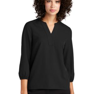 (PH) Mercer+Mettle® Women's Stretch Crepe 3/4-Sleeve Blouse - MM2011