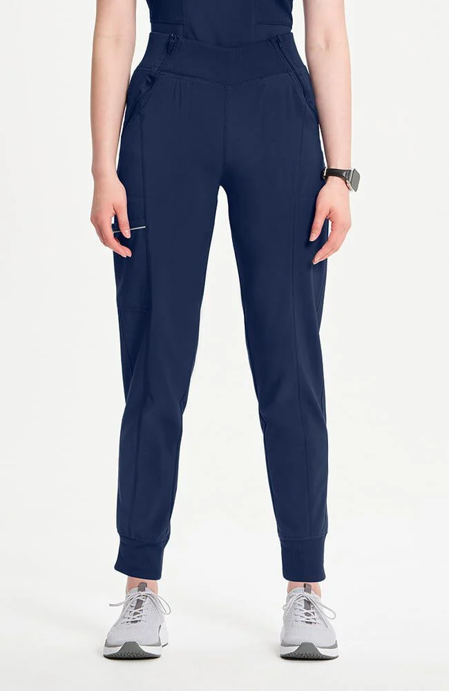 (PH-BO) Women's Elastic Waistband Jogger Scrub Pant - CK110A - Image 4