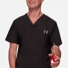(PH) Men's V-Neck Solid Scrub Top - CK885 - Image 4