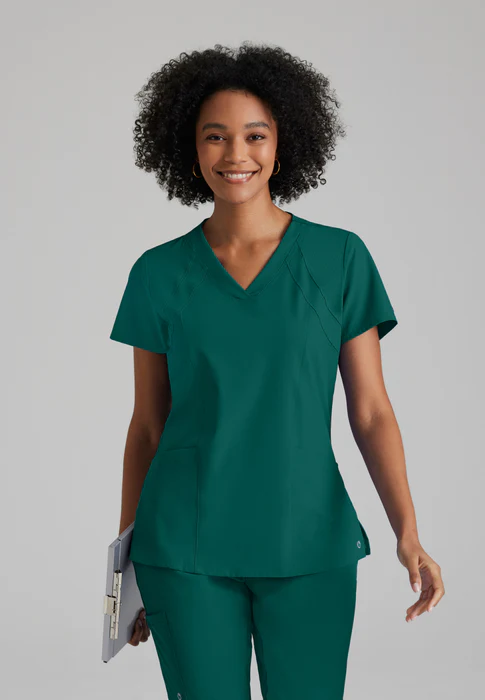 (PH-BO) Racer 4-Pocket V-Neck Scrub Top - 5105 - Image 6