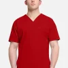 (PH) Men's 3-Pocket Relaxed V-Neck Scrub Top - CK729 - Image 3