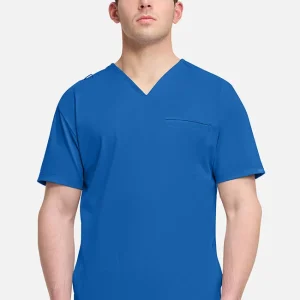 (PH) Men's 3-Pocket Relaxed V-Neck Scrub Top - CK729