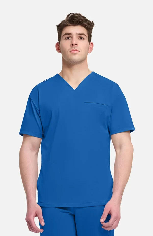 (PH) Men's 3-Pocket Relaxed V-Neck Scrub Top - CK729