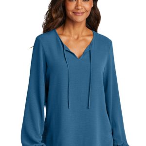 (PH) Port Authority® Women's Textured Crepe Blouse - LW714