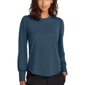(PH) Mercer+Mettle® Women’s Stretch Jersey Long Sleeve Blouson Top - MM1019