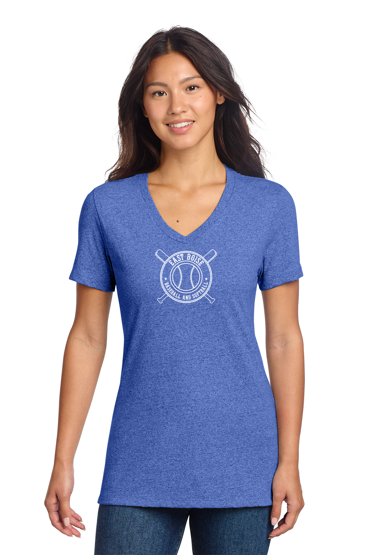 (EBSS) Allmade® Women’s Recycled Blend V-Neck Tee - AL2303