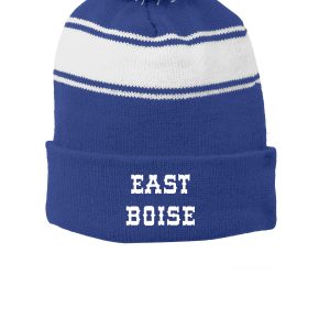 (EBSS) Sport-Tek® Stripe Pom Pom Beanie - STC28