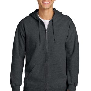 (BGS) Gildan Softstyle® Midweight Fleece Full-Zip Hooded Sweatshirt - SF600