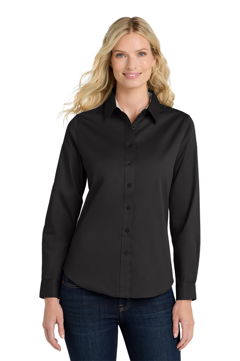 (TA) Port Authority® Women's Long Sleeve Easy Care Shirt - L608