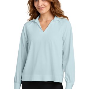 (PH) Mercer+Mettle® Women’s Long Sleeve Buttery Soft Popover Blouse - MM2019