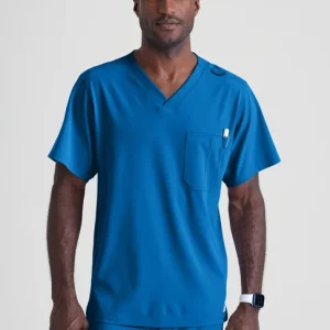 (PH-BO) Structure 1-Pocket V-Neck Scrub Top - SK0112